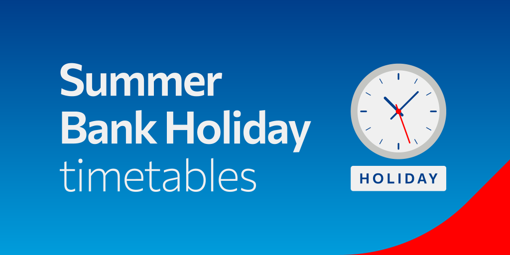Summer Bank Holiday timetables